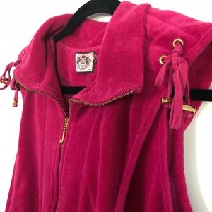 Juicy Couture Terry Cloth Pink Swim Cover Size XL